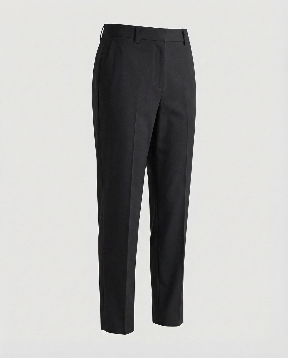 Pantalones de vestir para mujer con pinzas marcadas y trabillas para cinturón - corte ajustado y estrecho en el bajo para la oficina y looks elegantes informales