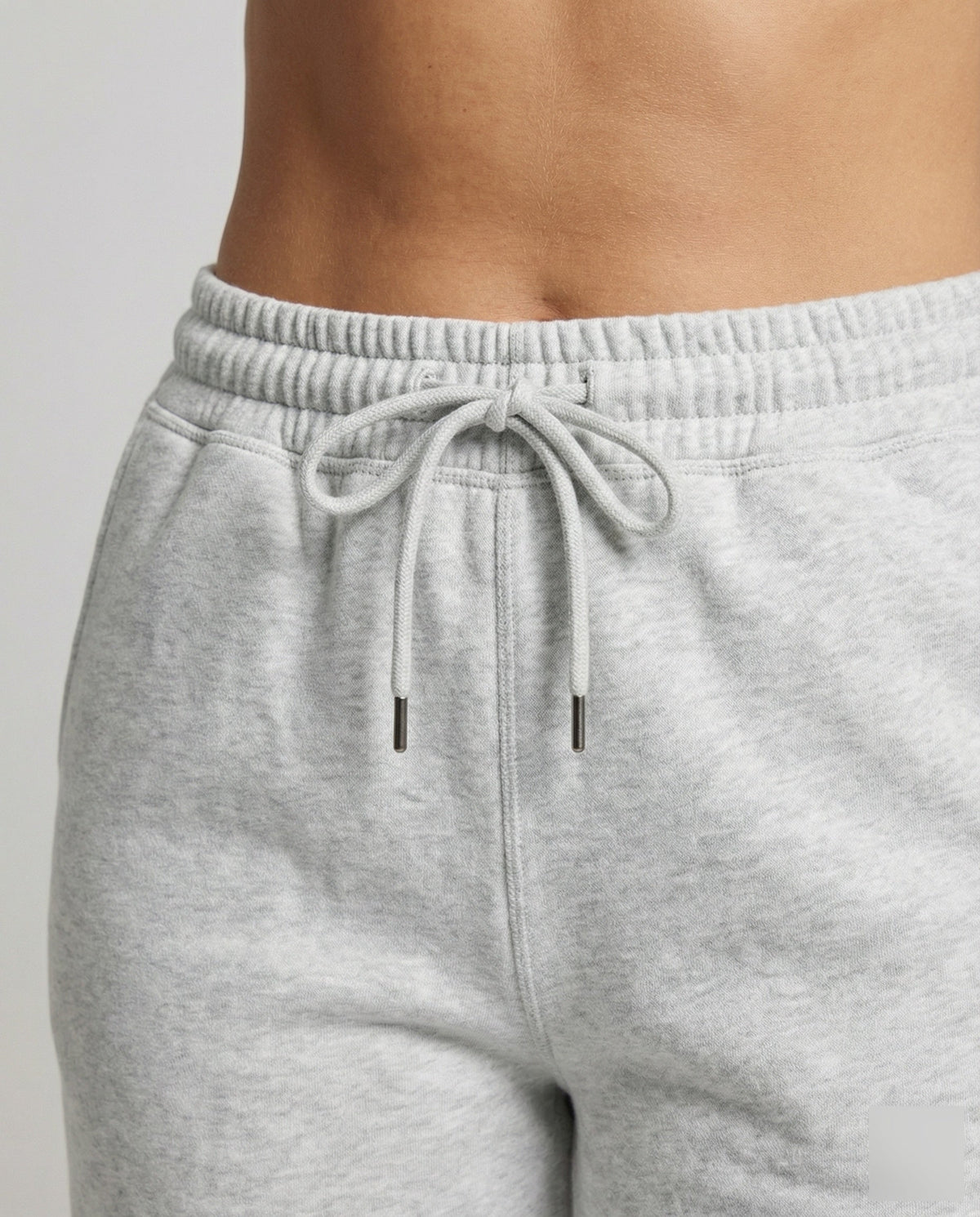 Pantaloni jogger cu talie înaltă și craci largi pentru femei, cu șnur și buzunare laterale - stil casual lejer, cu lungime întreagă