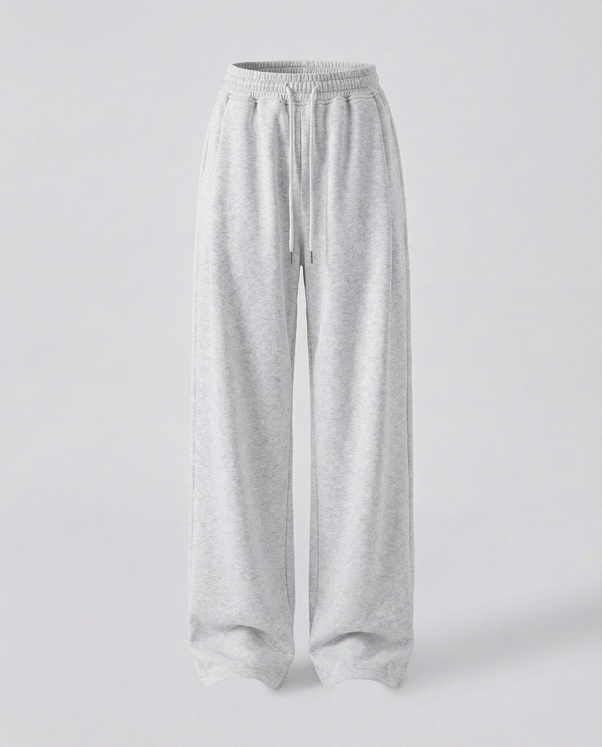 Pantaloni jogger cu talie înaltă și craci largi pentru femei, cu șnur și buzunare laterale - stil casual lejer, cu lungime întreagă