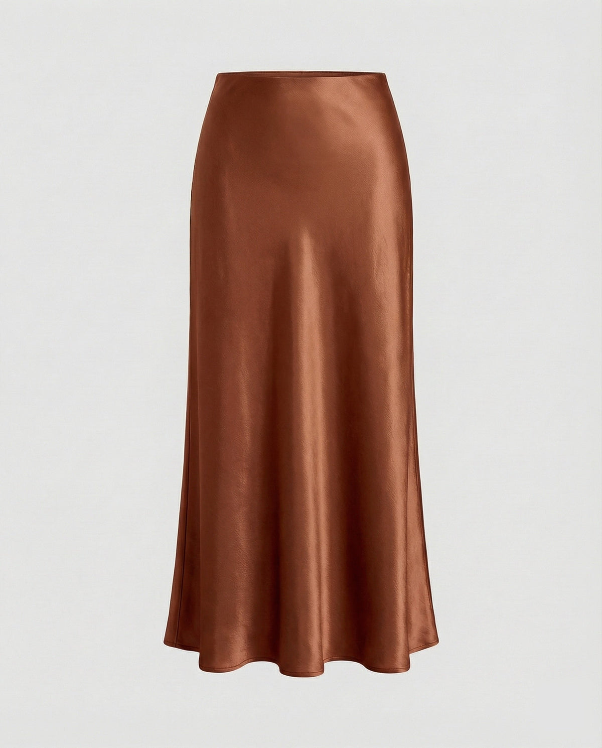 Satijnen maxi-rok voor dames met zwierig uitlopende zoom - elegante slipstijl voor overdag en 's avonds