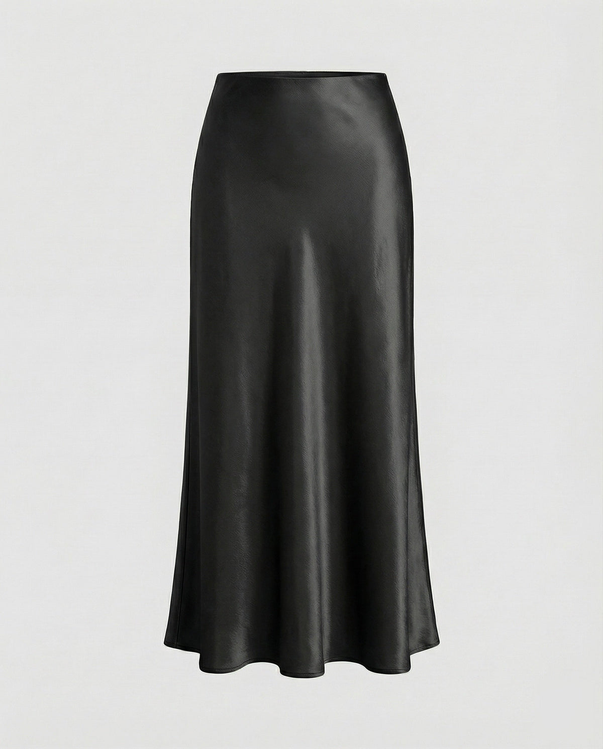 Satijnen maxi-rok voor dames met zwierig uitlopende zoom - elegante slipstijl voor overdag en 's avonds