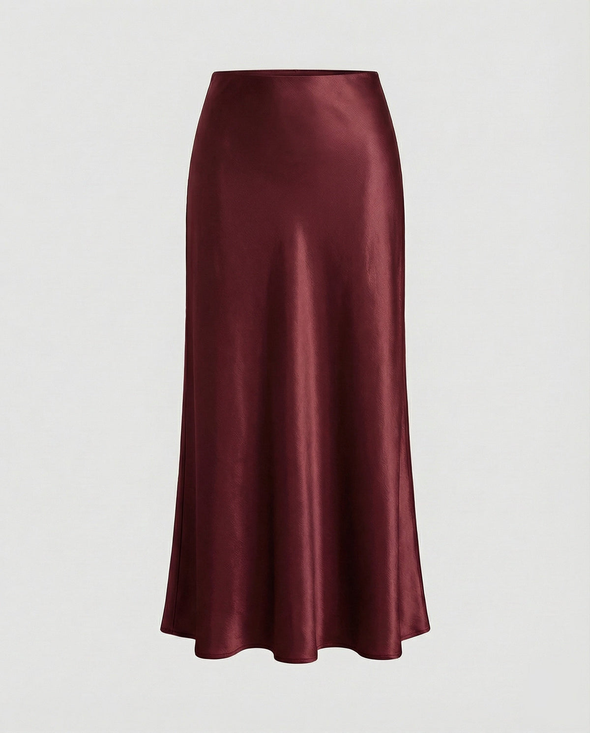 Satijnen maxi-rok voor dames met zwierig uitlopende zoom - elegante slipstijl voor overdag en 's avonds
