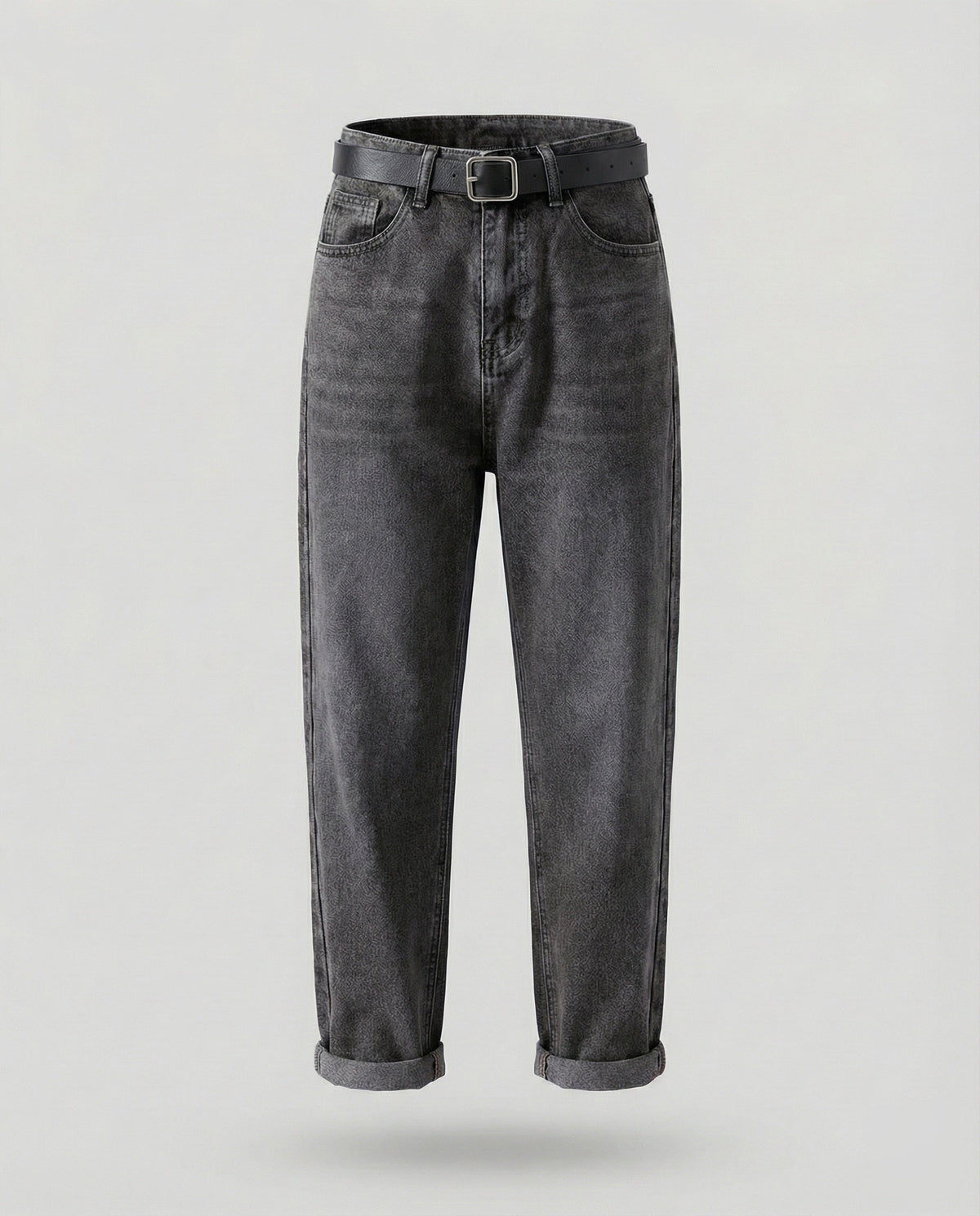 Damskie zwężane jeansy z wysokim stanem, luźnymi nogawkami i długością do kostek – klasyczny denim na co dzień