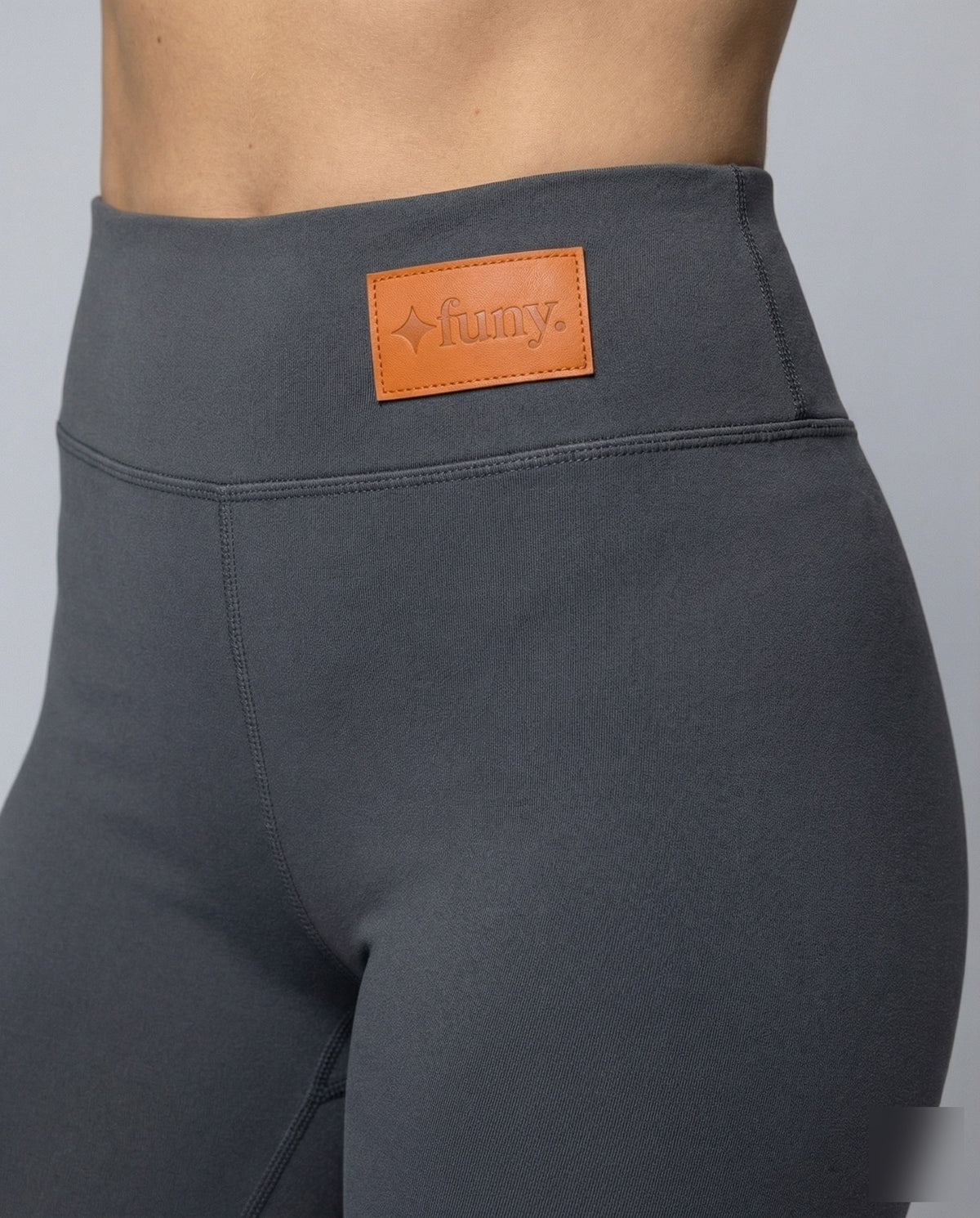 Forede leggings med høj talje og for samt bred linning – slank model i ankellængde til lag-på-lag i koldt vejr