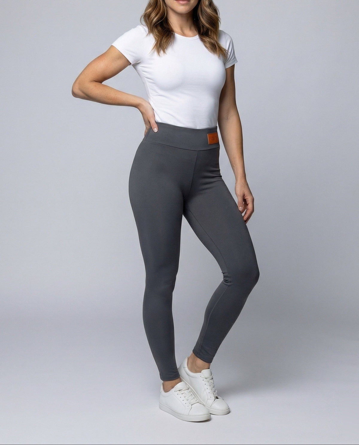 Forede leggings med høj talje og for samt bred linning – slank model i ankellængde til lag-på-lag i koldt vejr