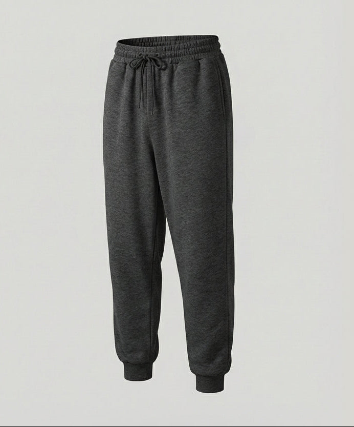Jogger da uomo con risvolto, vita con coulisse e tasche – Pantaloni sportivi affusolati e casual, per viaggi e weekend all’insegna del relax