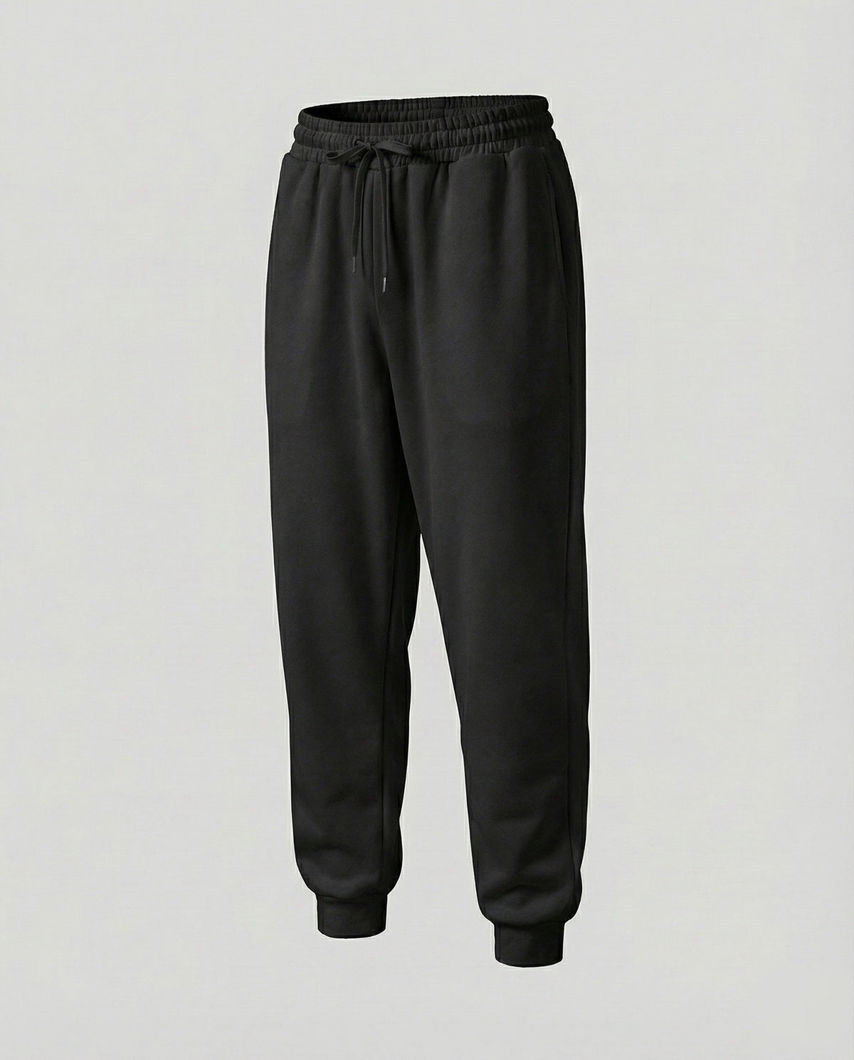 Jogger da uomo con risvolto, vita con coulisse e tasche – Pantaloni sportivi affusolati e casual, per viaggi e weekend all’insegna del relax