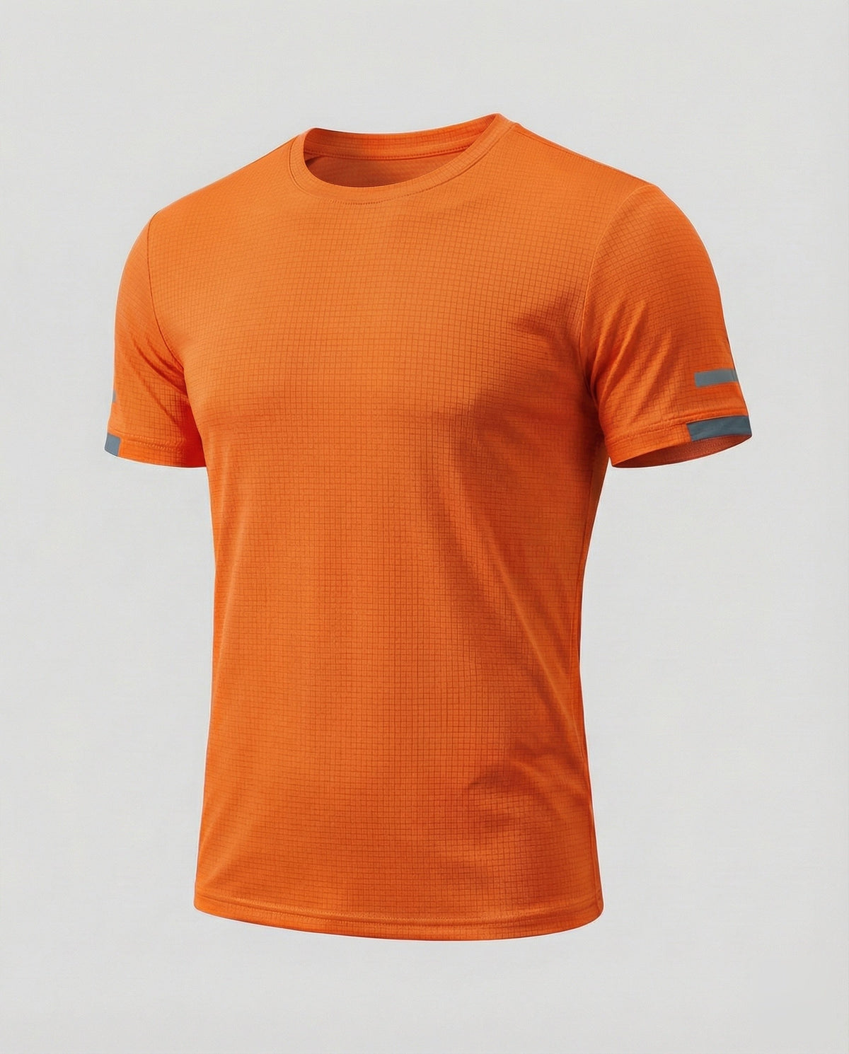 Strukturiertes Rundhals-T-Shirt für Herren mit Akzenten an den Ärmeln – Eng anliegendes Kurzarmshirt für sportlich-lässige Outfits und zum Kombinieren im Alltag