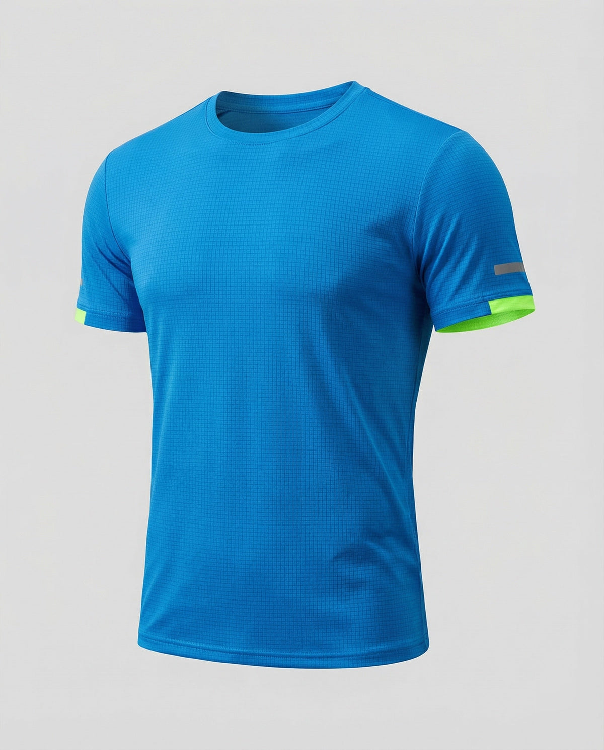 Strukturiertes Rundhals-T-Shirt für Herren mit Akzenten an den Ärmeln – Eng anliegendes Kurzarmshirt für sportlich-lässige Outfits und zum Kombinieren im Alltag