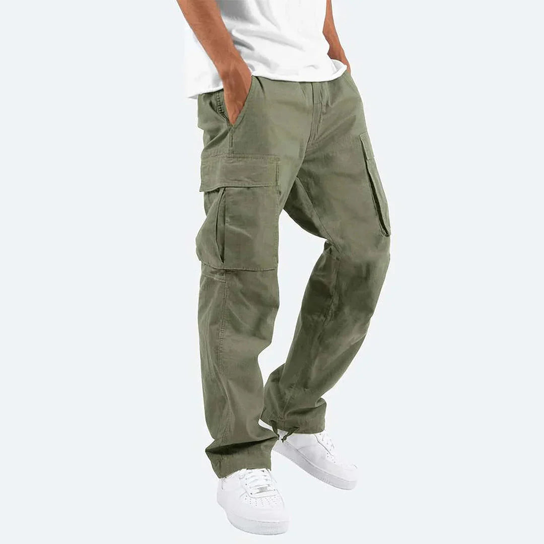 Men’s Cargo Trousers Multi Pocket Utility Outdoor Pants