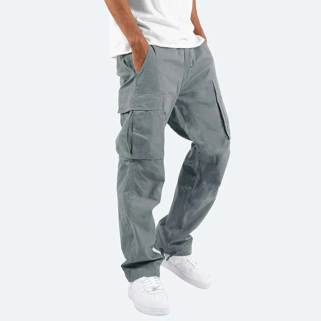 Men’s Cargo Trousers Multi Pocket Utility Outdoor Pants