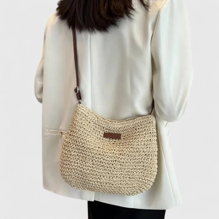 Women’s Woven Shoulder Bag Everyday Handbag