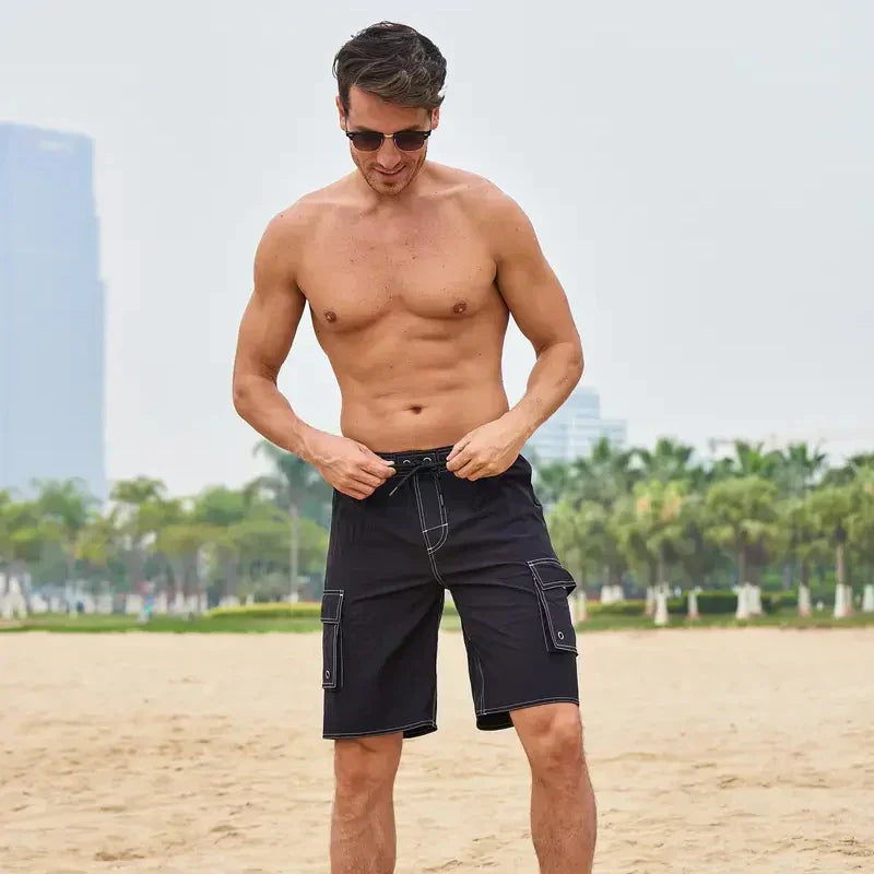 Men’s Sports Shorts Dual Layer Quick Dry Active Training Shorts