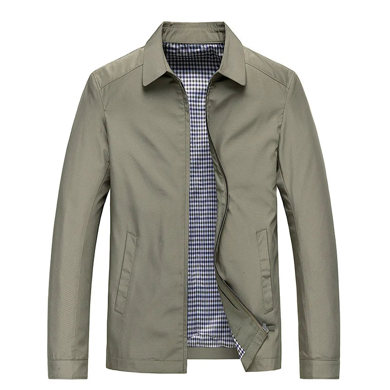 Veste de pluie légère pour homme à col – Vêtement d’extérieur imperméable pour les voyages et les activités en plein air