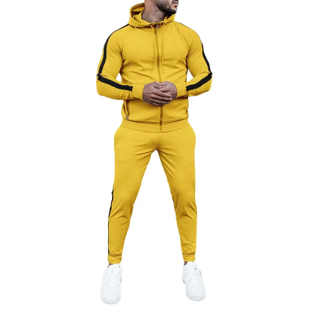 Men’s Tracksuit Set Timeless Style Comfortable Soft Fabric Casual Sportswear Complete Outfit
