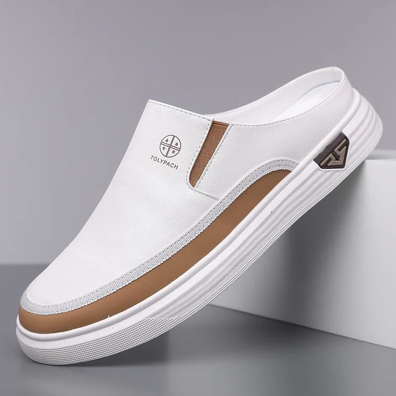 Zapatos casuales sin cordones para hombre - zapatos de uso diario sin talón con suela suave antideslizante