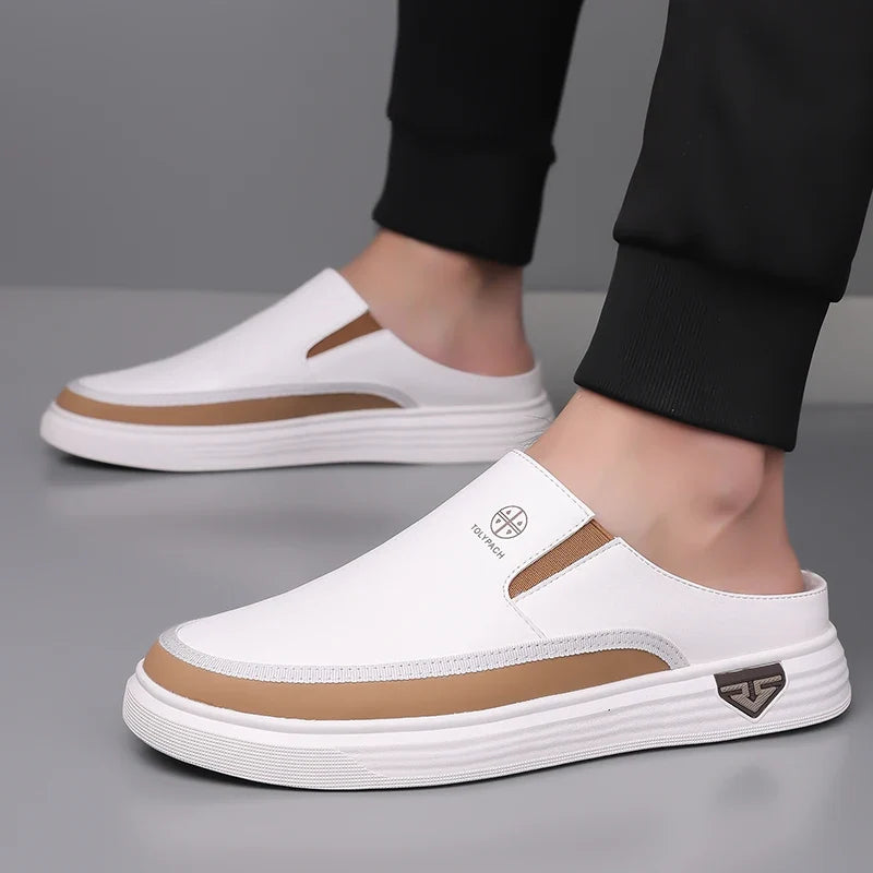 Zapatos casuales sin cordones para hombre - zapatos de uso diario sin talón con suela suave antideslizante