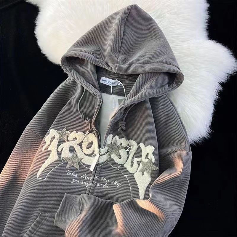 Sudadera con capucha bordada para hombre – Cómoda, transpirable, elegante, casual, para uso diario, ropa urbana para capas