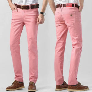 Herre Stretch Bomulds Chino Bukser – Åndbare Bukser med Almindelig Pasform til Kontor og Smart Casual Brug