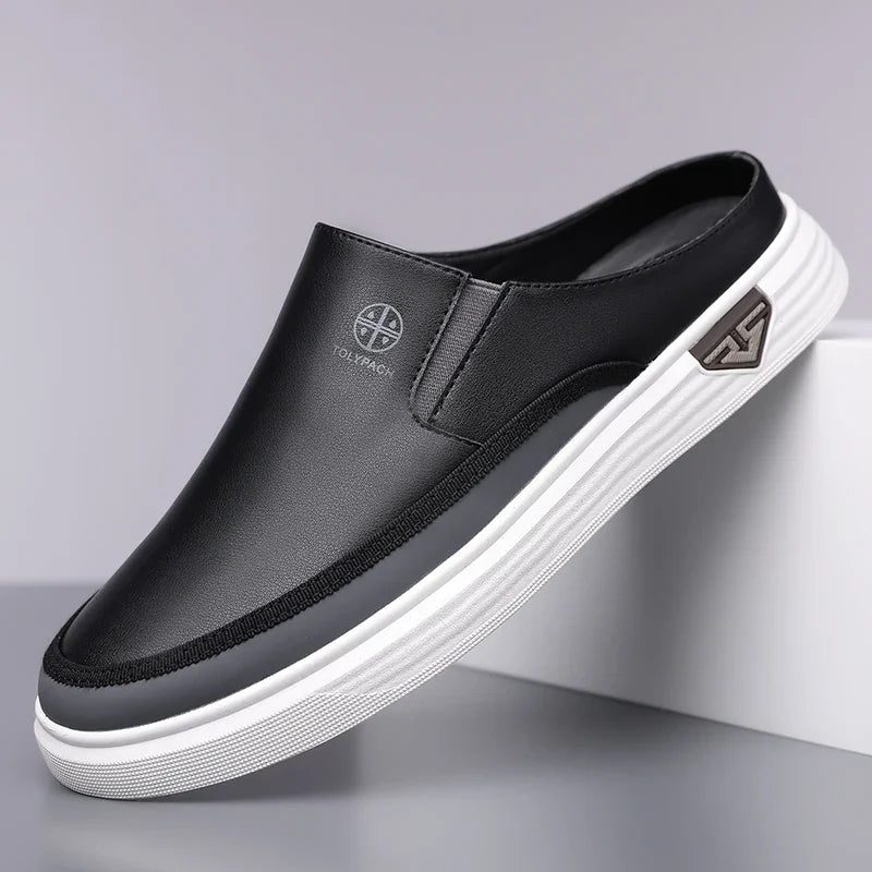 Zapatos casuales sin cordones para hombre - zapatos de uso diario sin talón con suela suave antideslizante