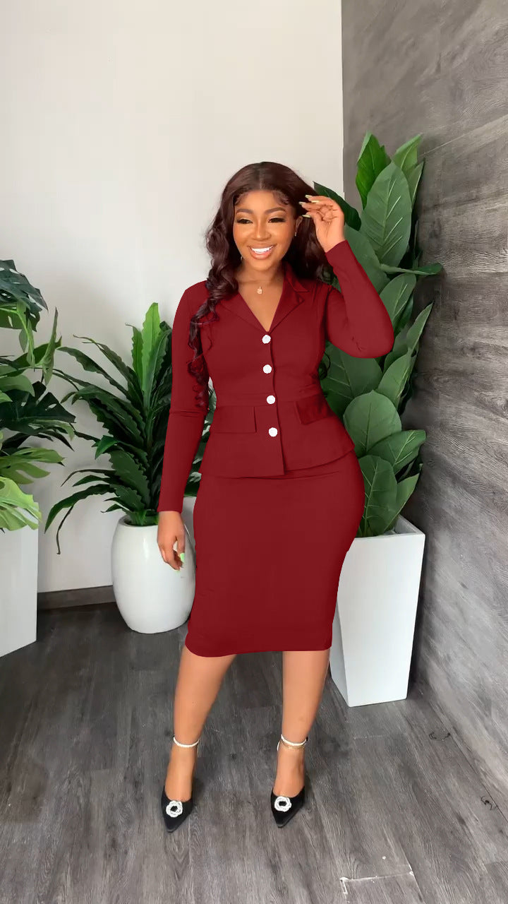 Women’s Two Piece Tailored Suit Set – Elegant Comfortable Stylish Versatile Everyday Outfit Fit