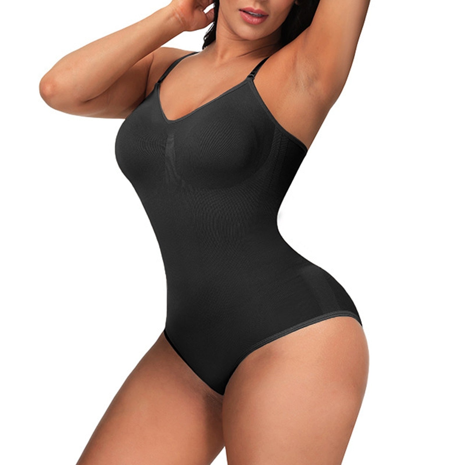 Body moldeador sin costuras para mujer, ajuste esculpido, tirantes ajustables