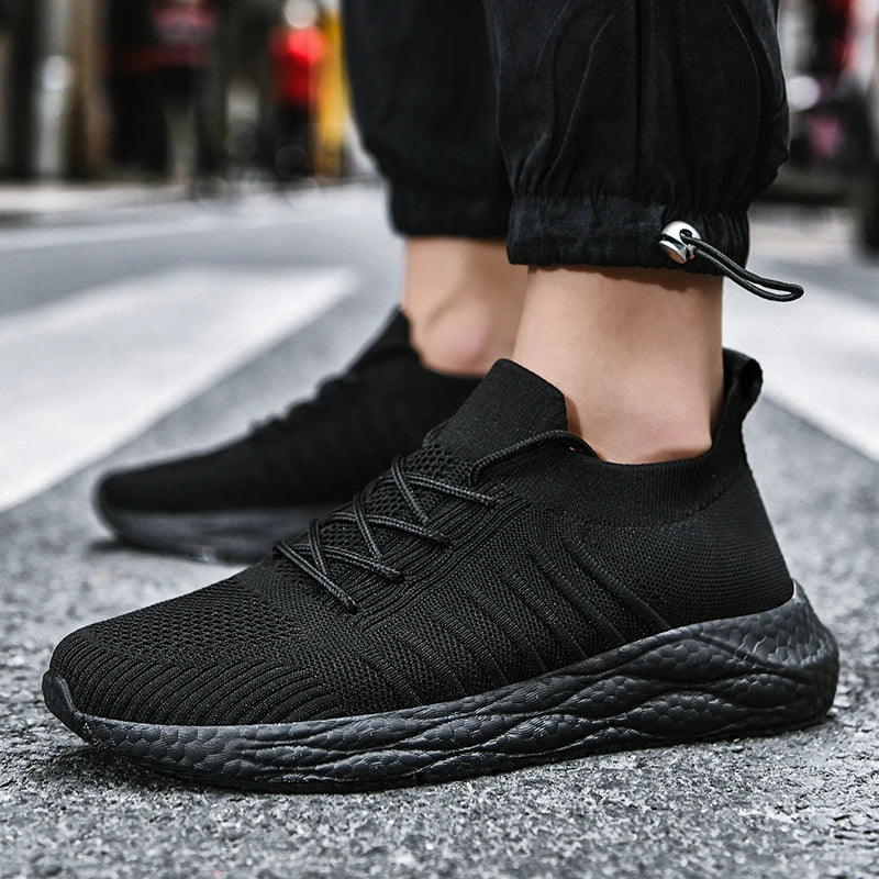 Zapatillas deportivas transpirables para hombre – Calzado casual atlético ligero, cómodo, flexible y acolchado