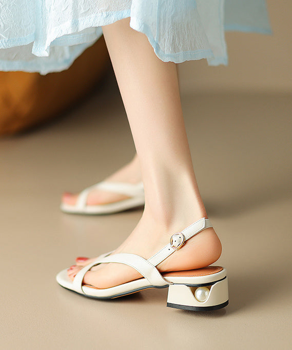 Sandales à brides arrière et petit talon carré pour femme - chaussures élégantes à bout ouvert et bride à boucle pour les mariages, les dîners, les fêtes estivales, les vacances, les soirées et les occasions raffinées