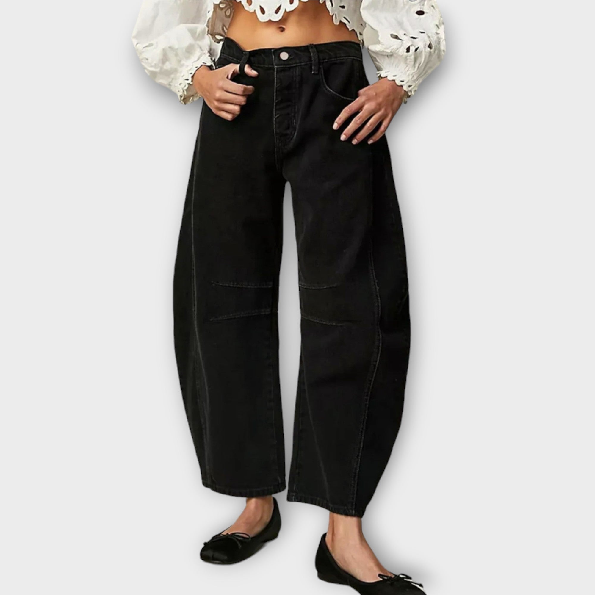 Women’s High Waist Wide Leg Relaxed Fit Jeans