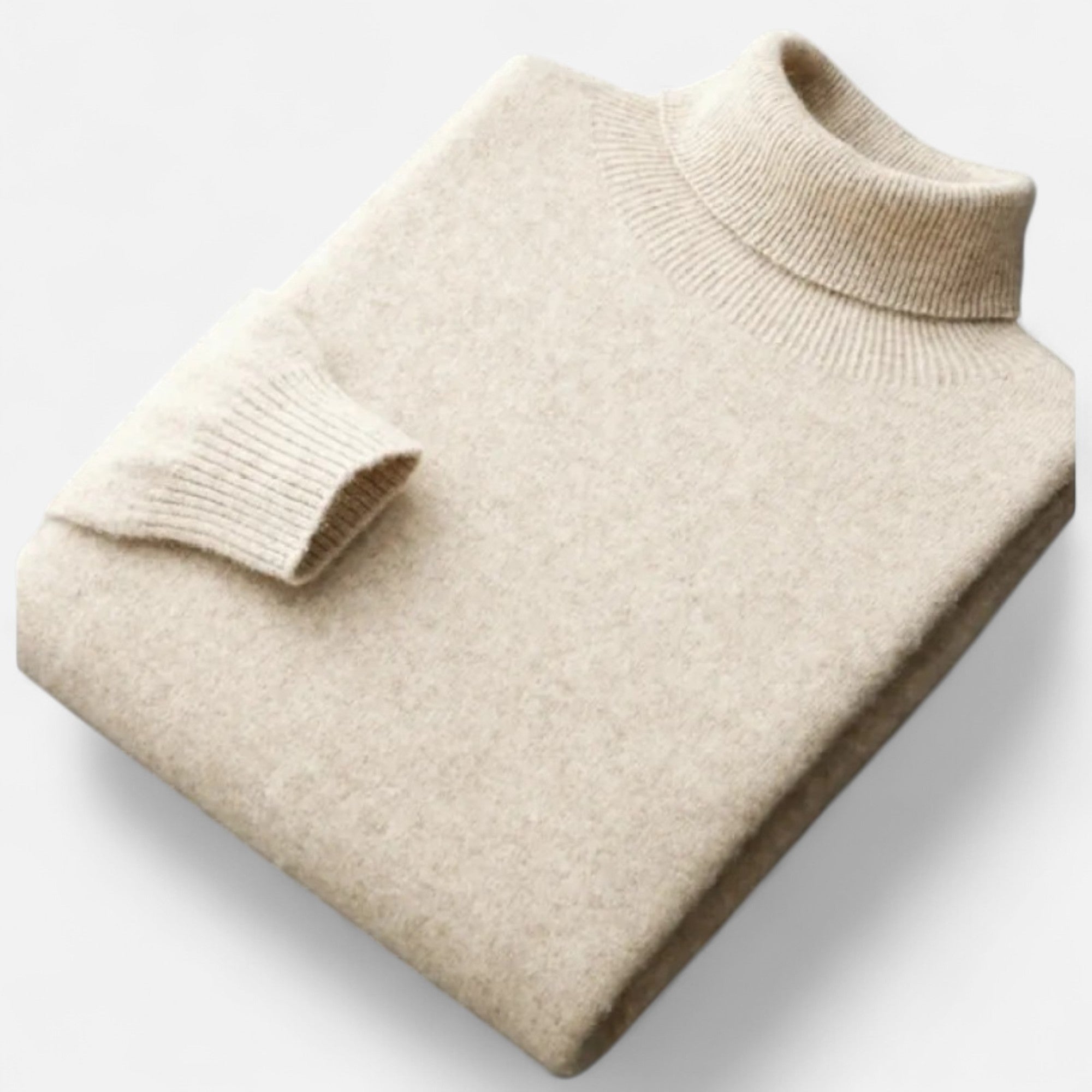 Valmonti | Men’s High-Lapel Cashmere Oversized Pullover