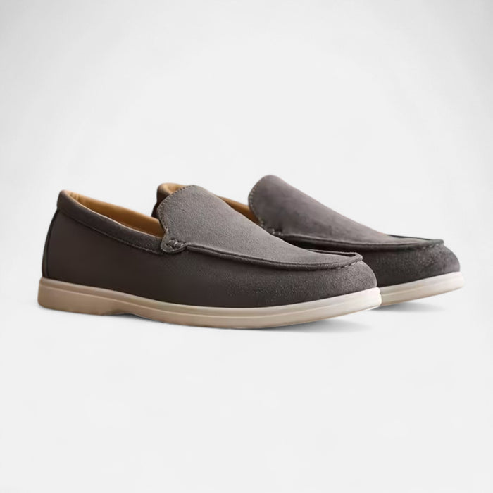 Valmonti | Men’s Leather-Slip Driving Loafer
