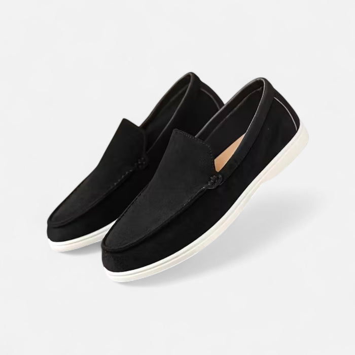 Valmonti | Men’s Leather-Slip Driving Loafer