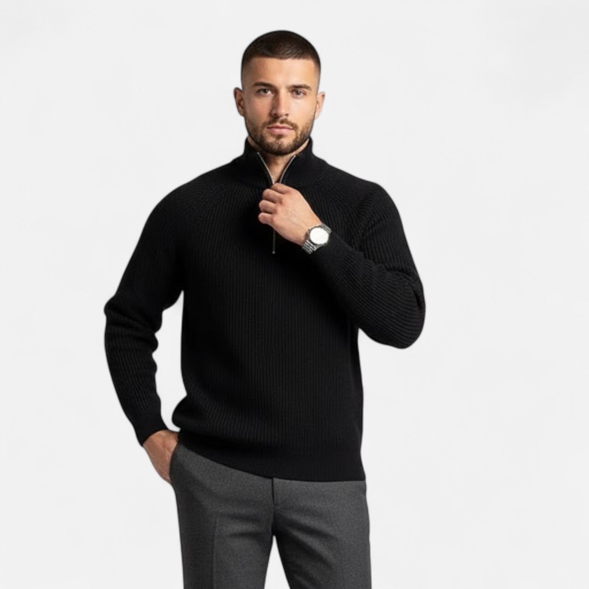 Valmonti | Men’s Loose-Fit Luxury Knit Sweater