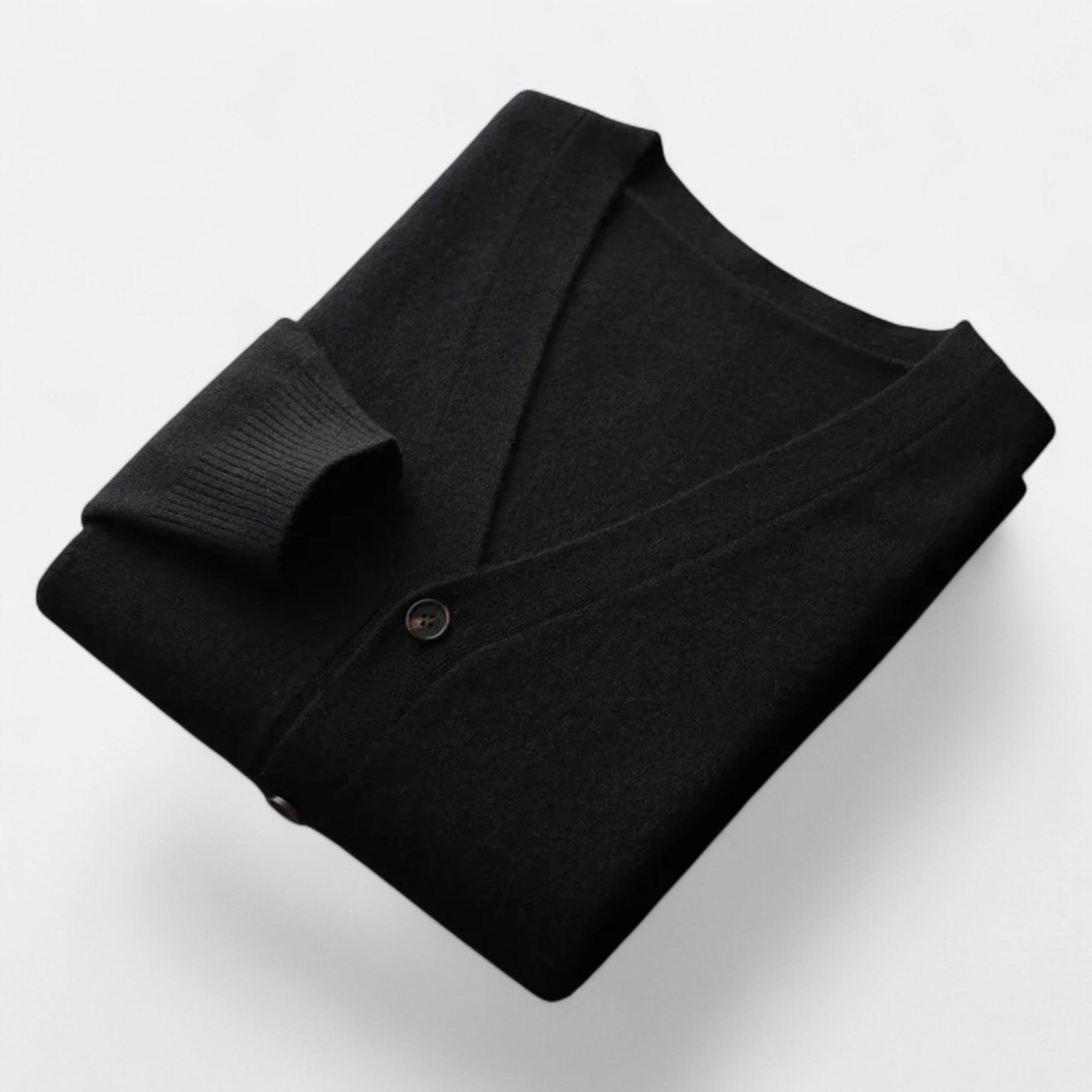 Valmonti | Men’s Loose V-Neck Wool-Blend Cardigan