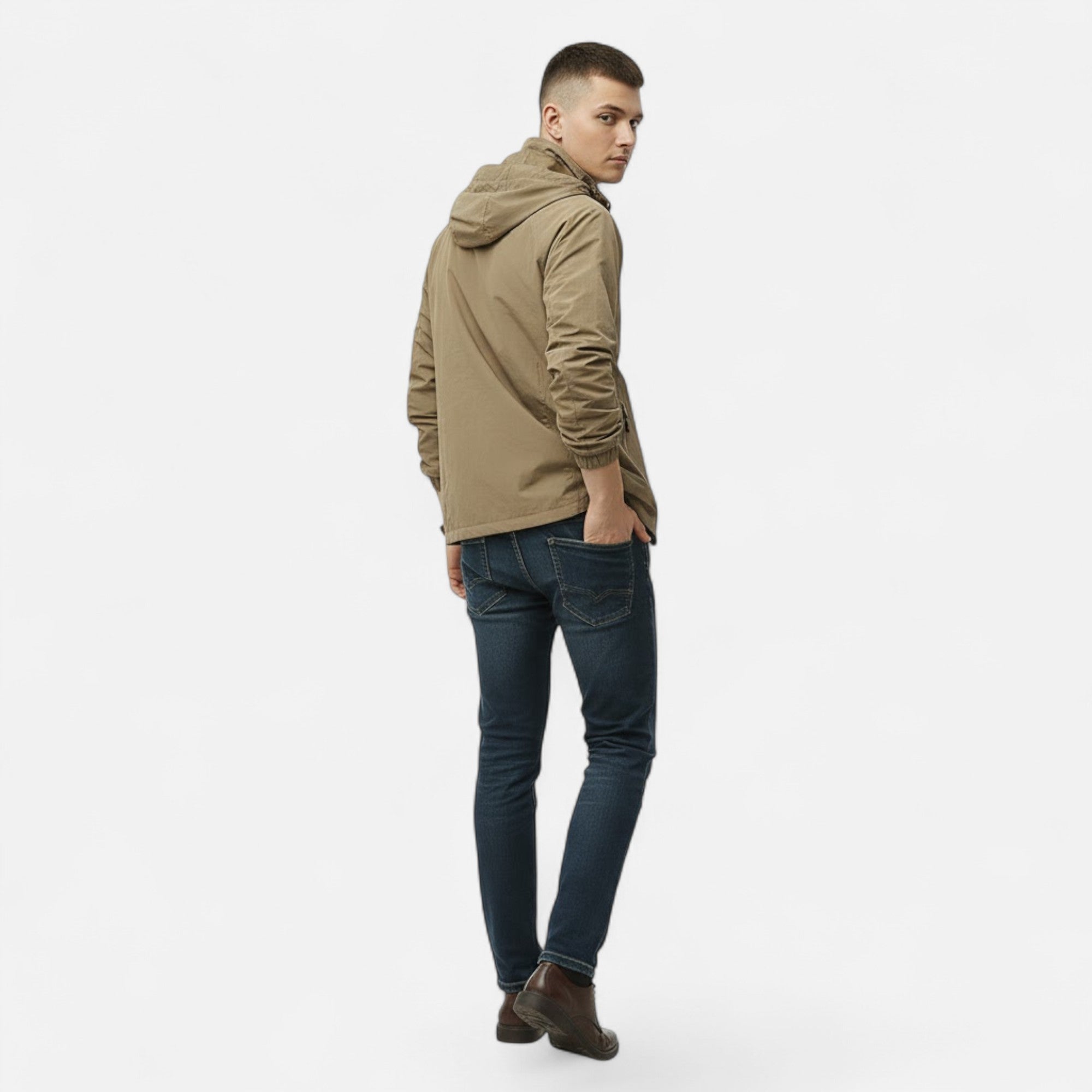 Valmonti | Men’s Solid-Colour Stand-Collar Outdoor Jacket