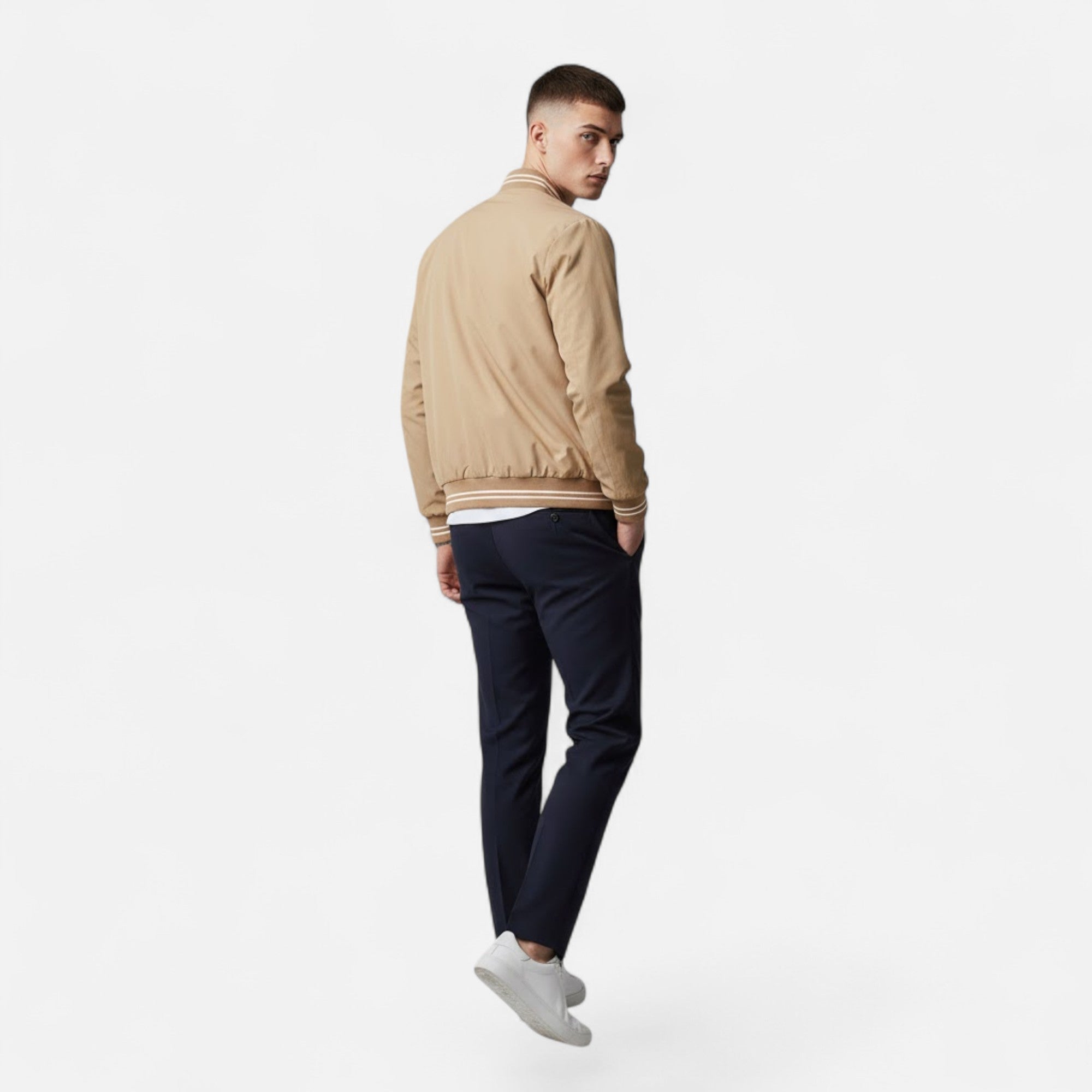 Valmonti | Men’s Stand-Collar Non-Iron Casual Jacket