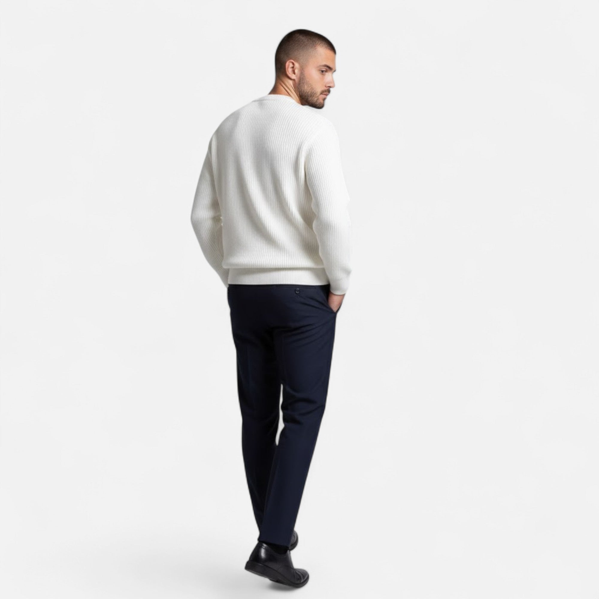 Valmonti | Men’s Thick-Knit Korean-Style Loose Sweater