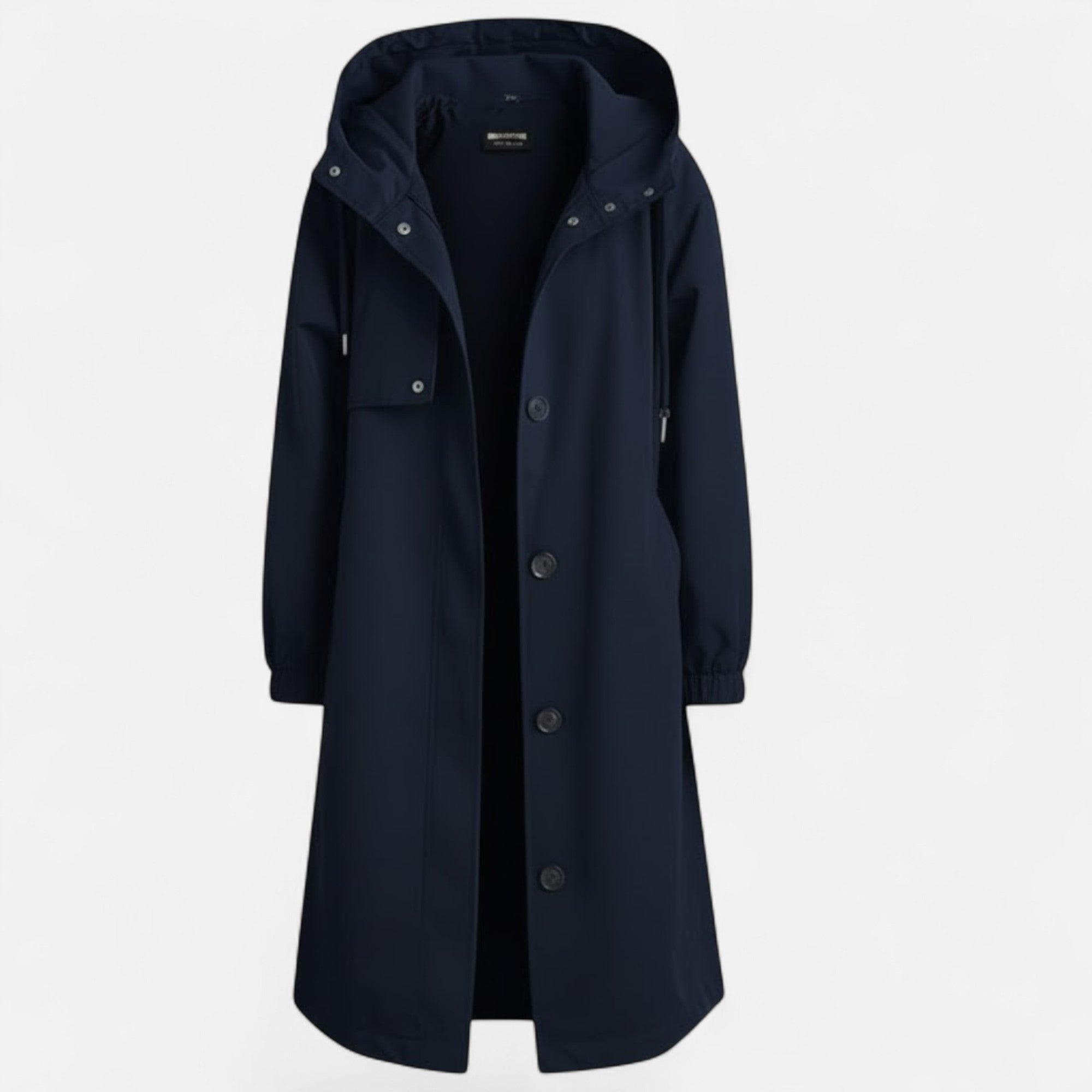Valmonti | Women’s Mid-Length Windbreaker Coat – Elegant Cotton Coat