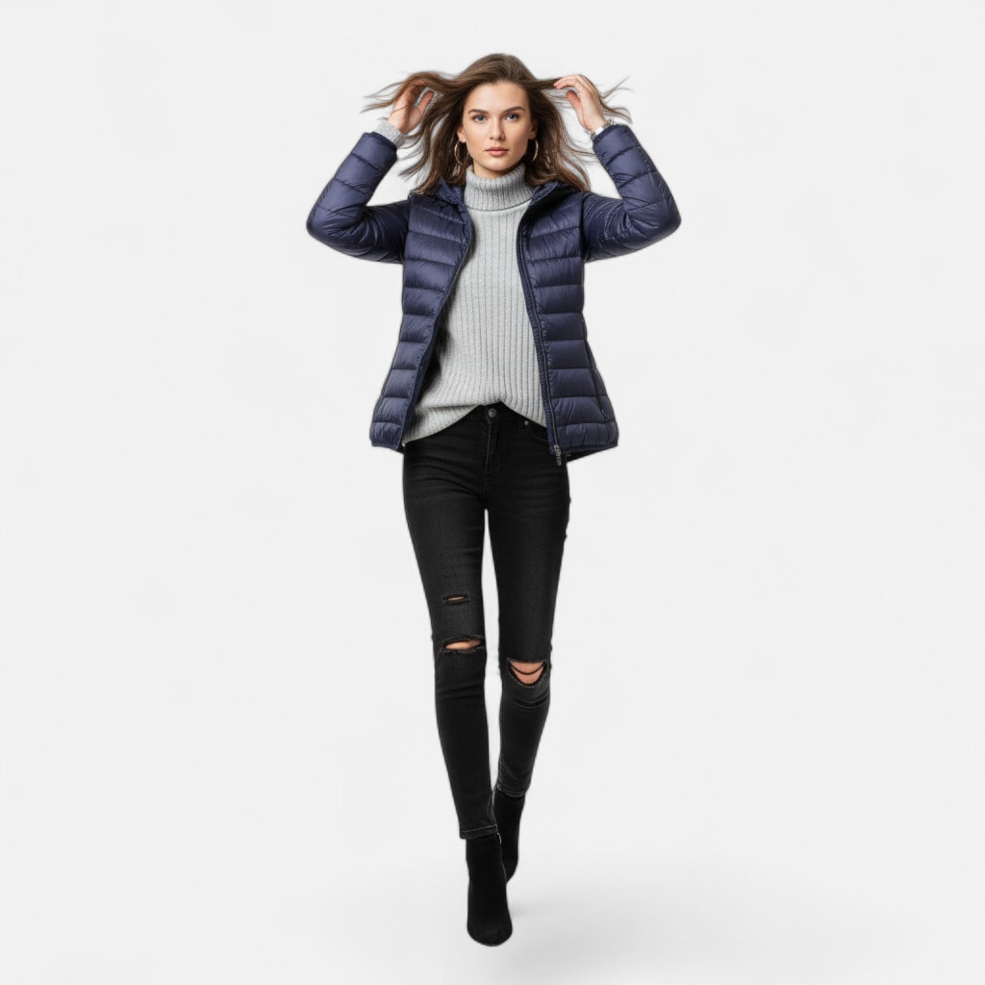 Valmonti | Women’s Lightweight Down-Filled Plus-Size Coat