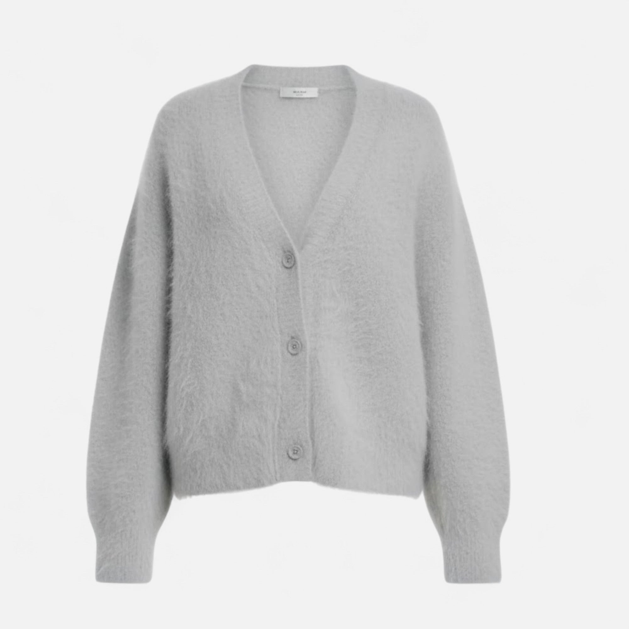 Valmonti | Women’s Loose V-Neck Buttoned Knit Cardigan