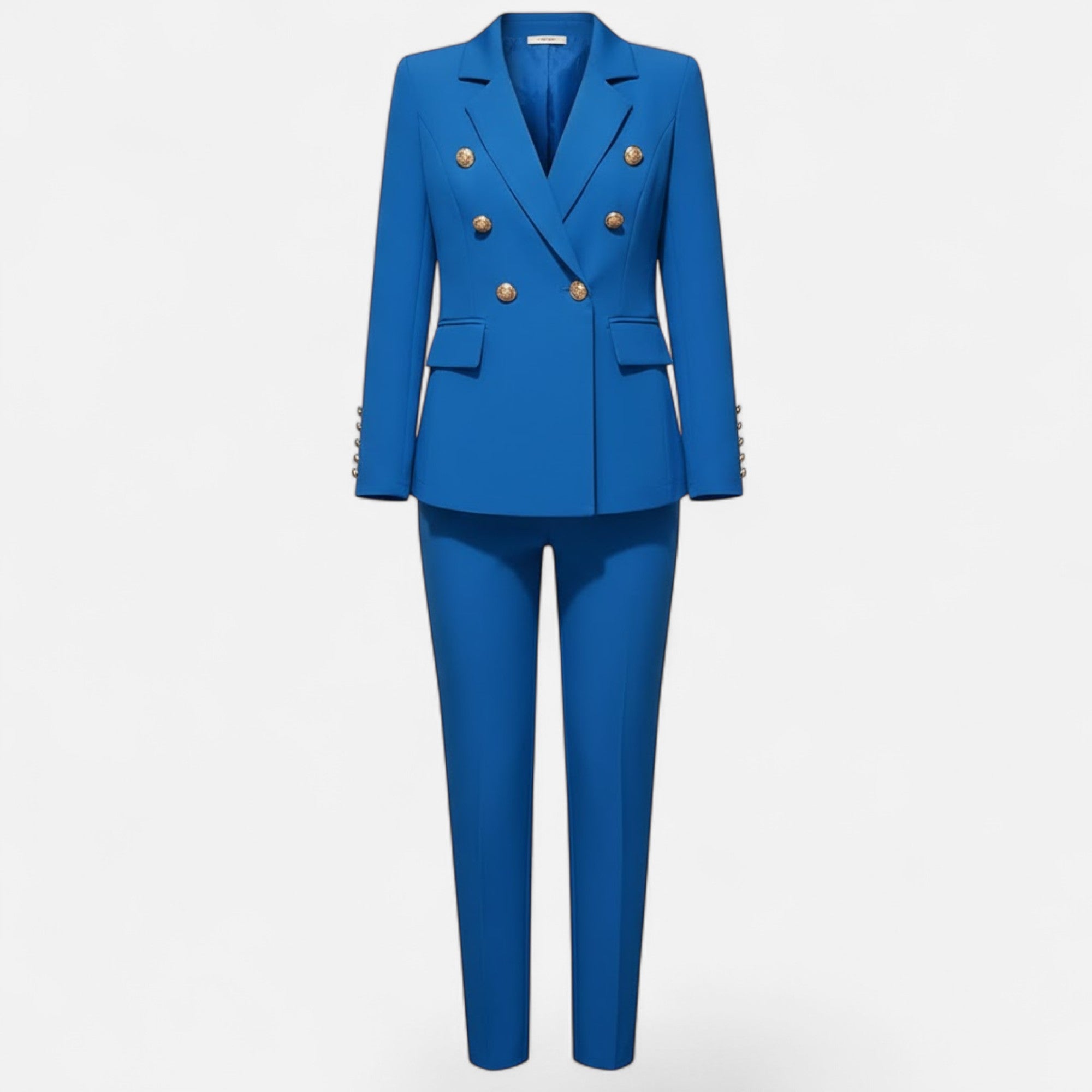 Valmonti | Women’s Solid-Colour Tailored Two-Piece Suit Set
