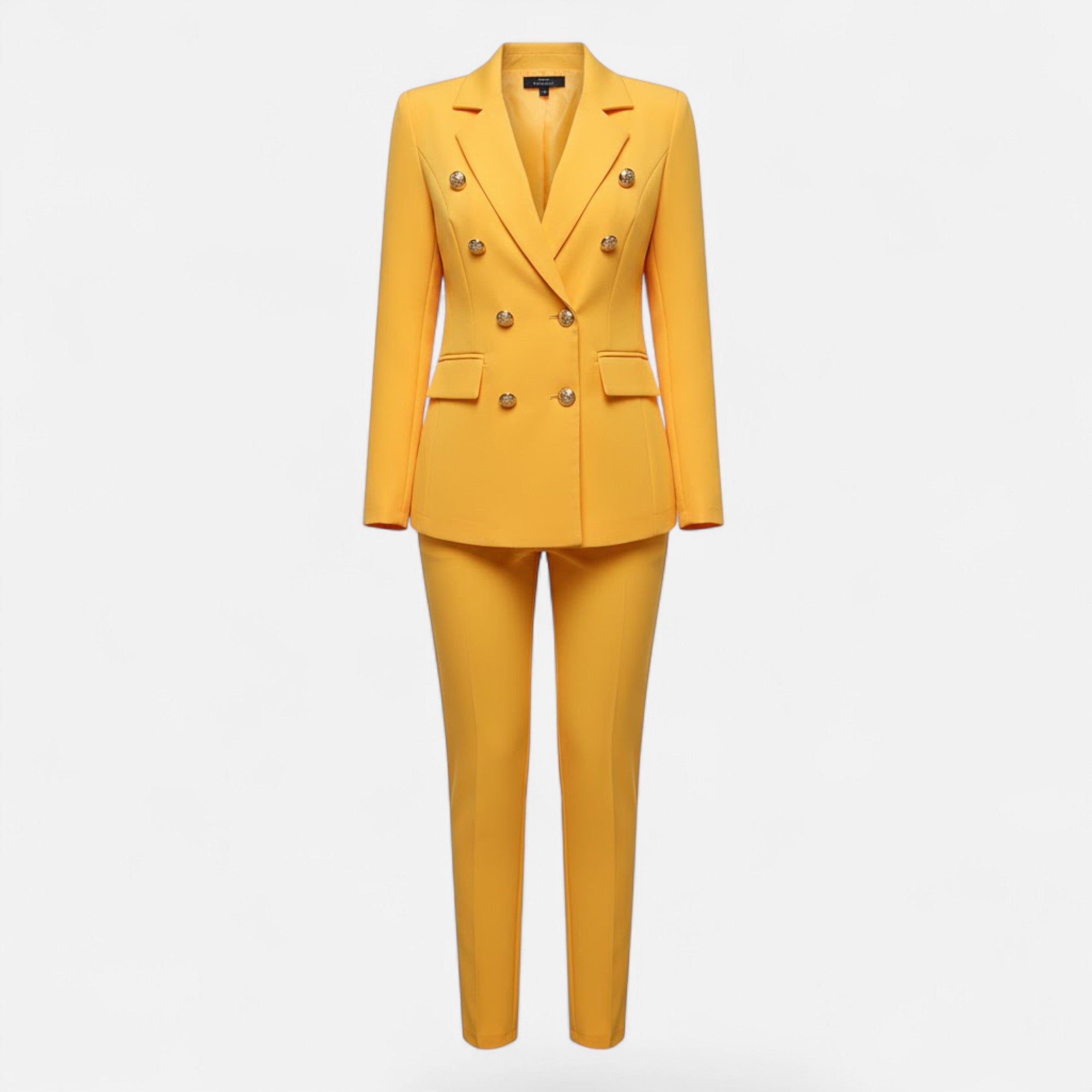 Valmonti | Women’s Solid-Colour Tailored Two-Piece Suit Set