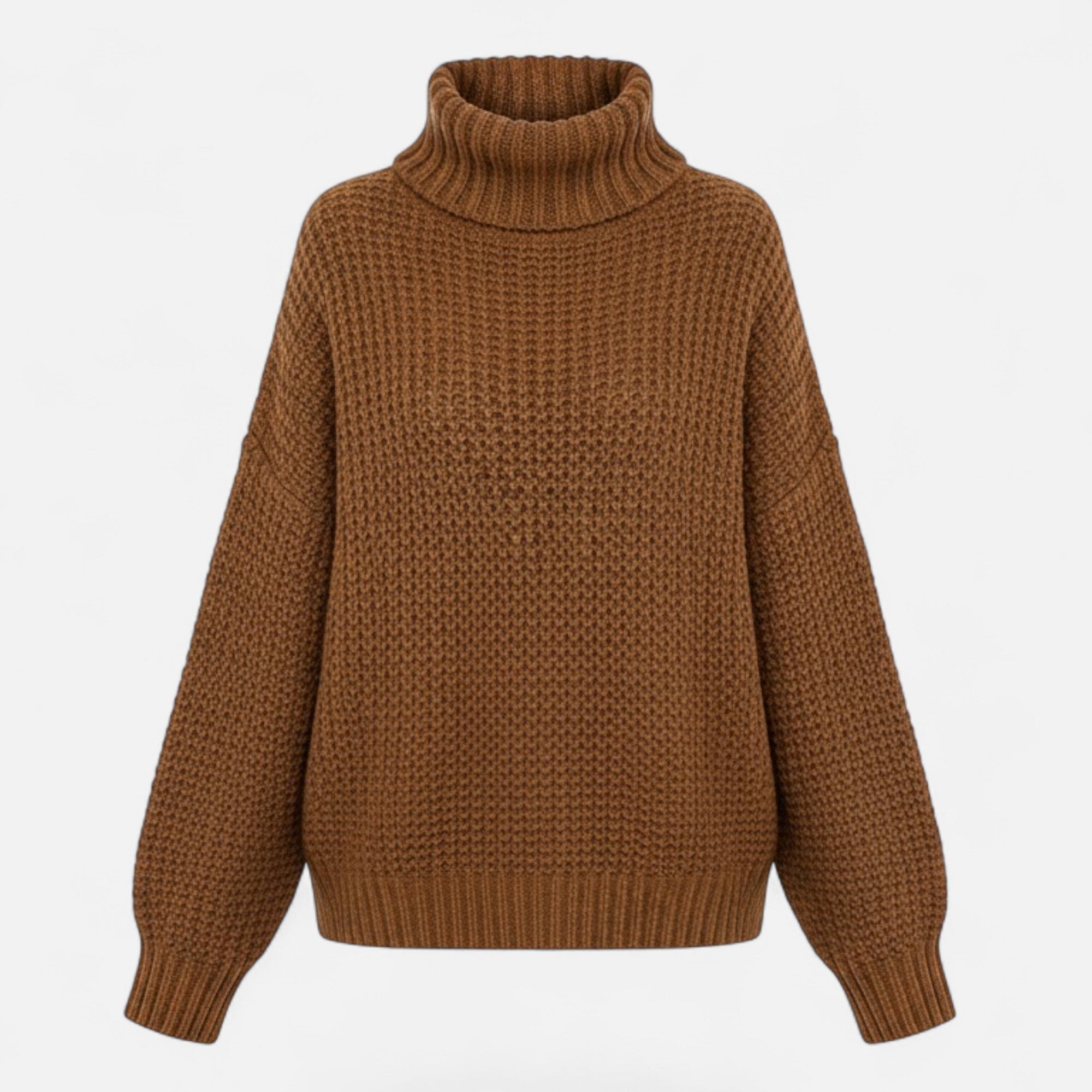 Valmonti | Women’s Wool-Blend Turtleneck Sweater – Classic Knit