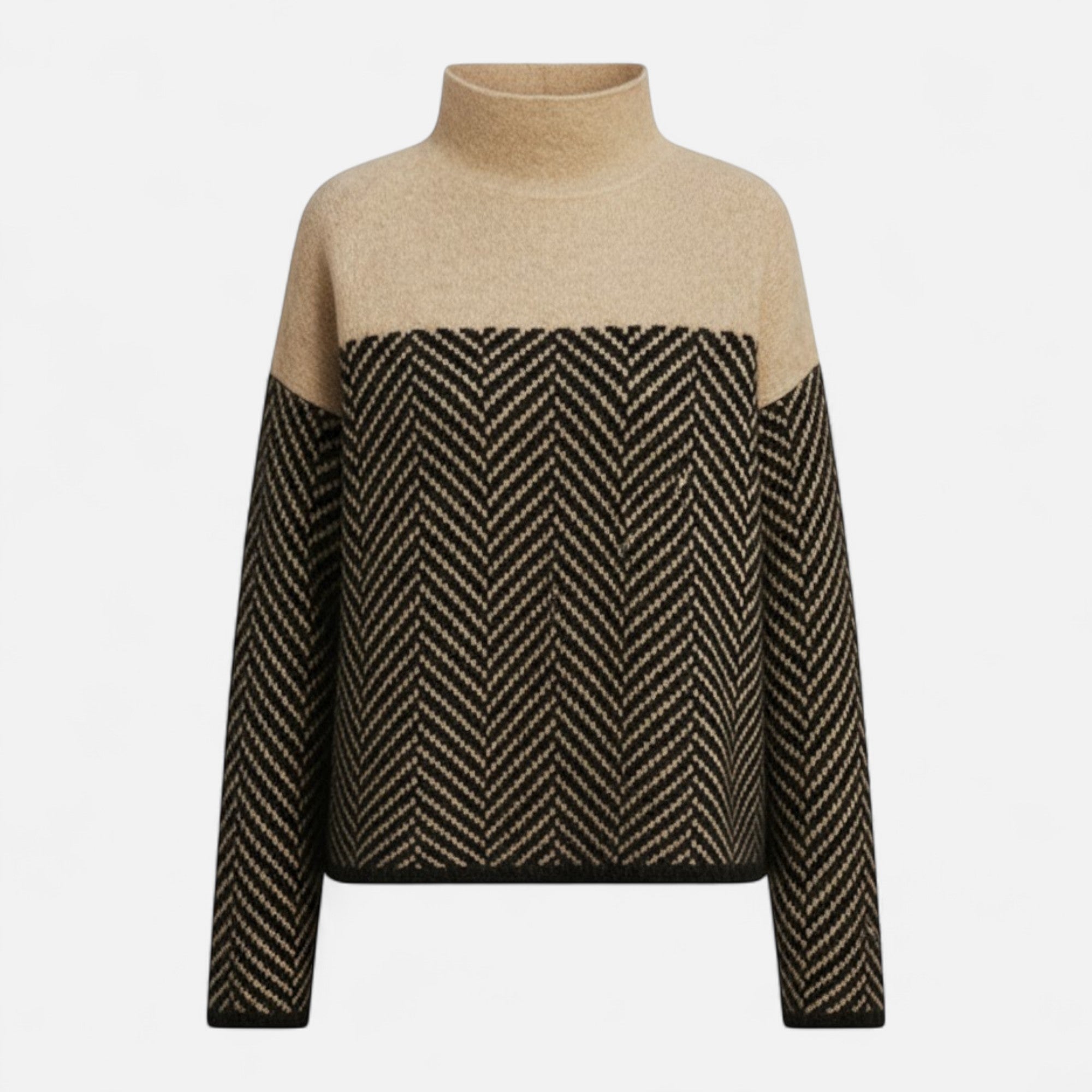 Valmonti | Women’s Wool Turtleneck Knit Sweater