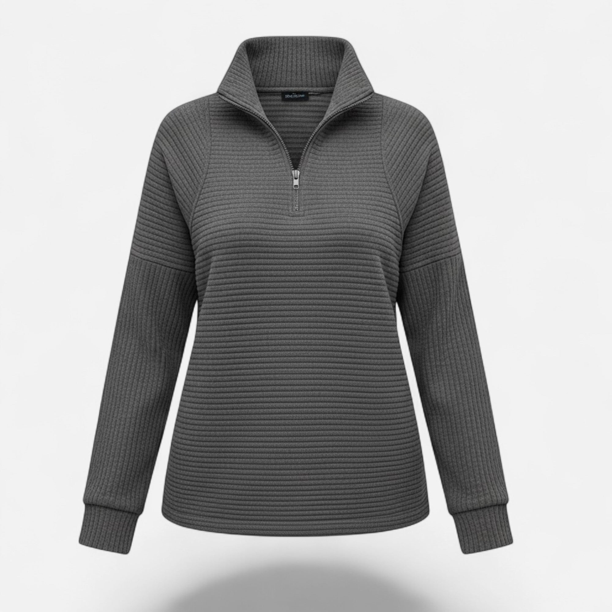 Valmonti | Women’s Zipper Stand-Collar Knit Sweaters