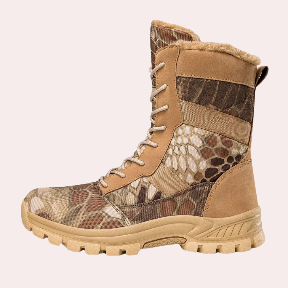 Pánské taktická bojová obuv s vyztuženým vysokým kotníkem a pevný úchop