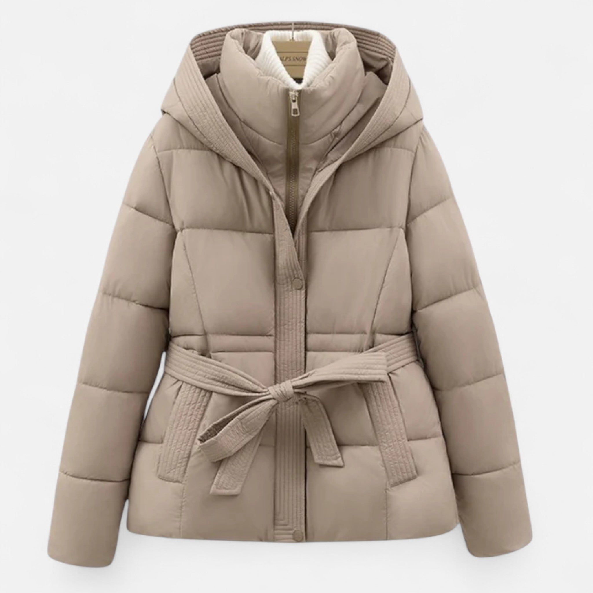 Valmonti | Women’s Belted Hooded Puffer Jacket