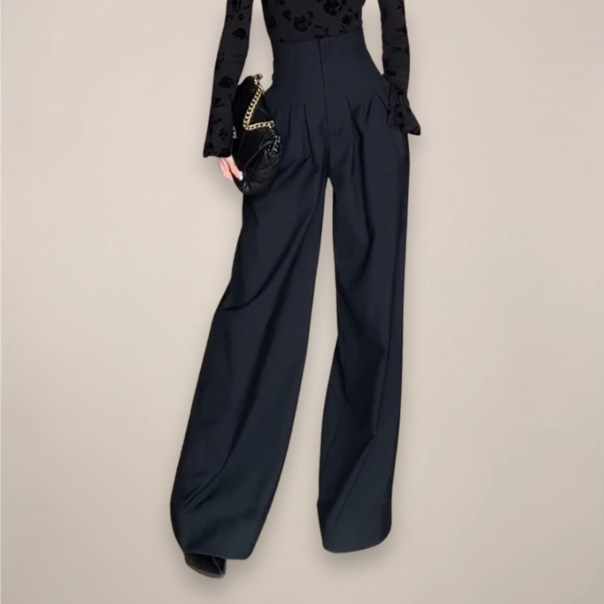 Dámské kalhoty s vysokým pasem a širokými nohavicemi – elegantní letní styl pro smart casual i večerní nošení
