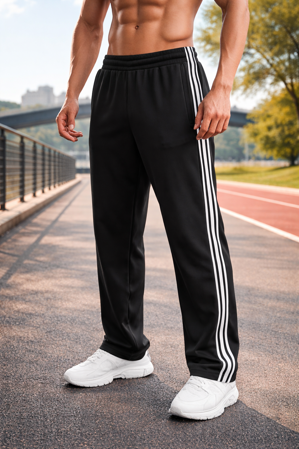 Men’s Sports Trousers with Drawstring – Lightweight, Breathable & Ideal for Training and Everyday Wear