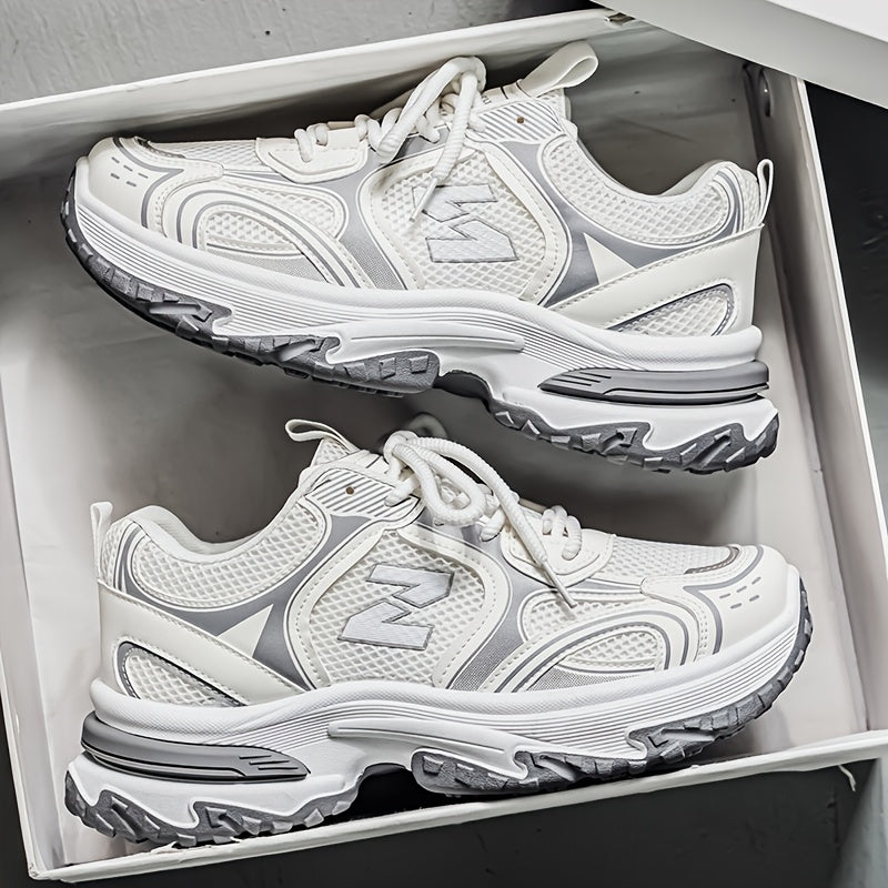 Ανδρικά-Γυναικεία Casual Sneakers με Κορδόνια για Πεζοπορία, Άνετα Παπούτσια Δρόμου, Καθημερινά Πολυχρηστικά Trainers Χαμηλού Ύψους